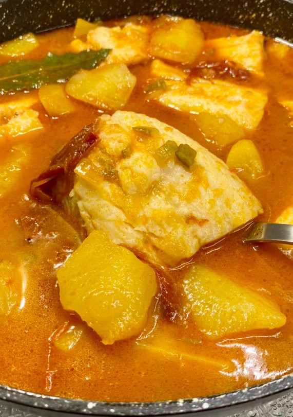 Una foto de Guiso de bacalao con patatas