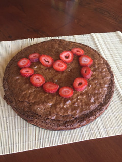 Una foto de Brownie de Nutella