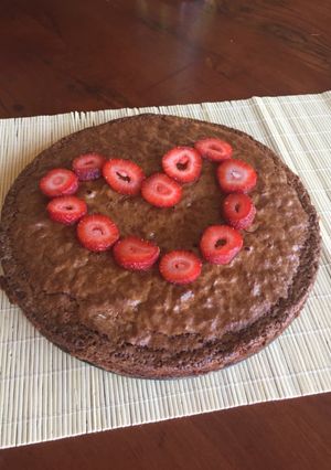 Una foto de Brownie de Nutella