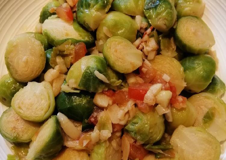 Recipe of Super Quick Homemade Sauteed Brussels Sprouts