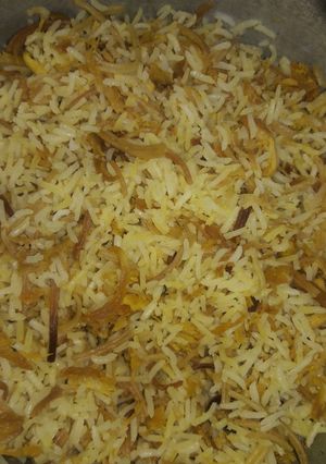 عکسی از دستور رشته پلو ساده