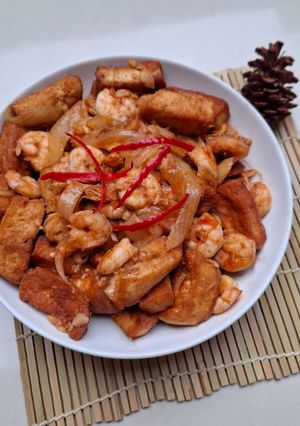 Foto resep Udang Tahu Saus Tiram