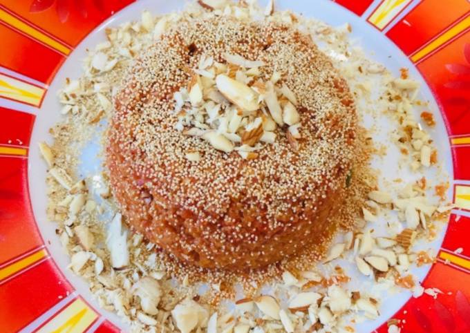 Poppy seeds Carrot Halwa