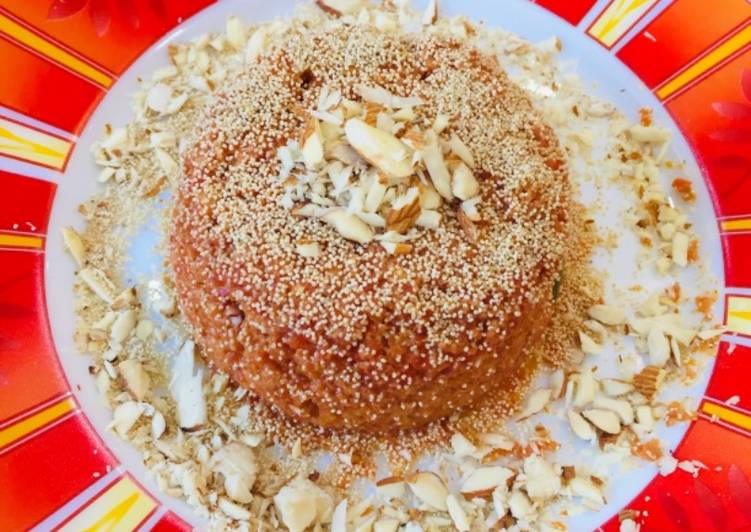 Poppy seeds Carrot Halwa