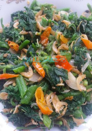 Foto resep Tumis Pedas Daun Labu