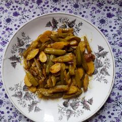 A picture of Parwal with Jackfruit Seed.