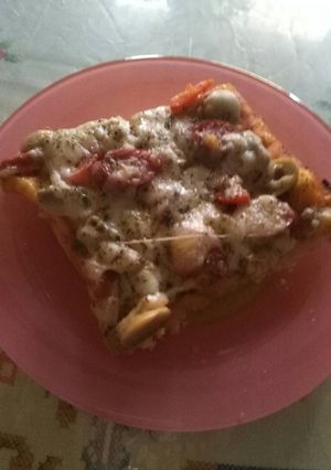 صورة لوصفة البيتزا الخطييييييرة