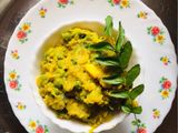 உருளை கிழங்குபட்டாணிதேங்காய் பால்கிரேவி(peas potato gravy recipe in tamil)