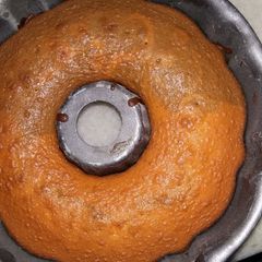 A picture of Orange tea cake make in pateela.