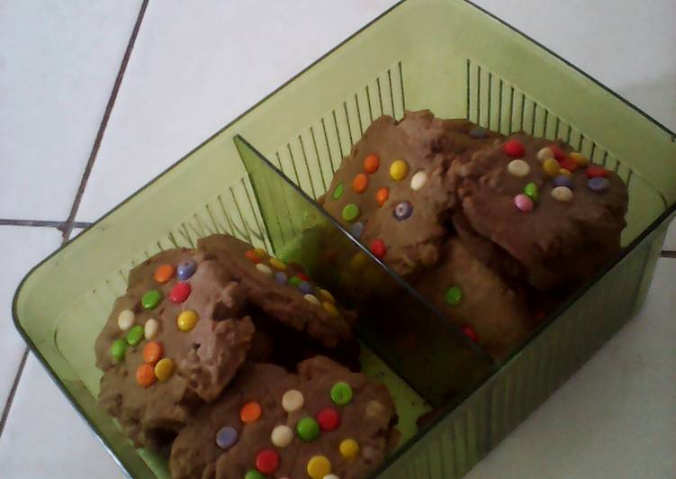 Resep Choco chip warna warni Anti Gagal
