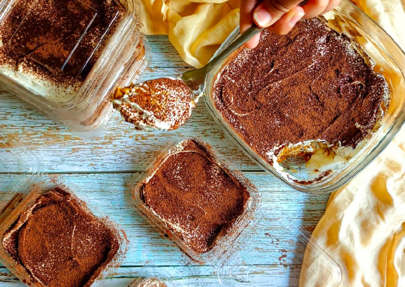 Eggless Rusk Tiramisu