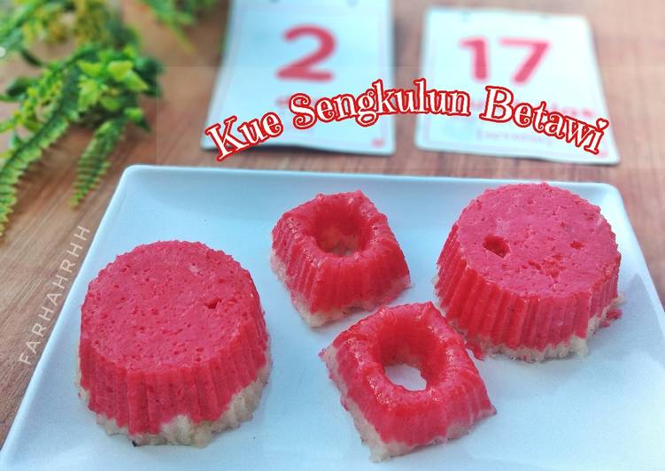 Resep Kue Sengkulun Betawi Merah Putih 🇮🇩 yang Lezat