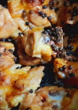 Hình của món Gà nướng mắm nhĩ.