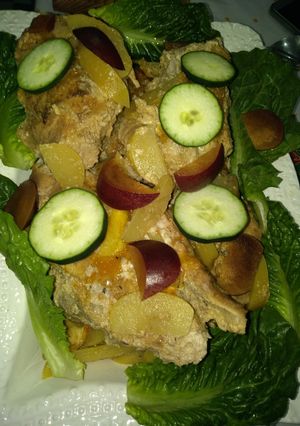 A picture of Pork Leg in Cider Sauce.
