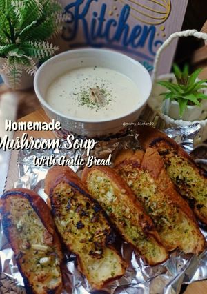 Gambar 🤍 Homemade Mushroom Soup / Sup Cendawan 🇲🇾