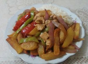 Una foto de Saltado de caigua (cayhua)