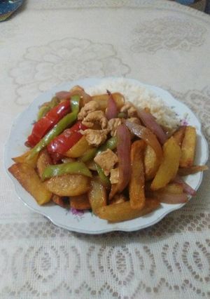 Una foto de Saltado de caigua (cayhua)