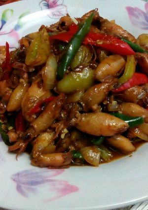Foto resep Cumi Asin Saus Tiram Ala Wizi