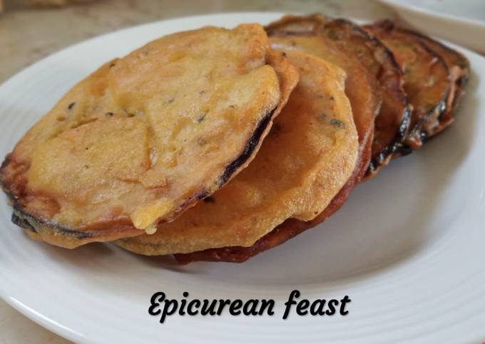 Beguni Eggplant Fritter Recipe By The Epicurean Feast Cookpad 4188