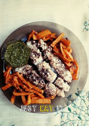 Φωτογραφία της συνταγής Fish 'n' chips τραγανά νόστιμα και υγιεινά