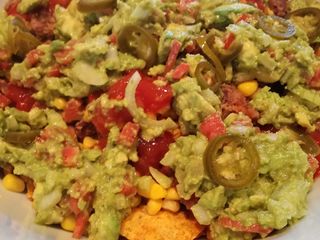 Loaded vegan nachos