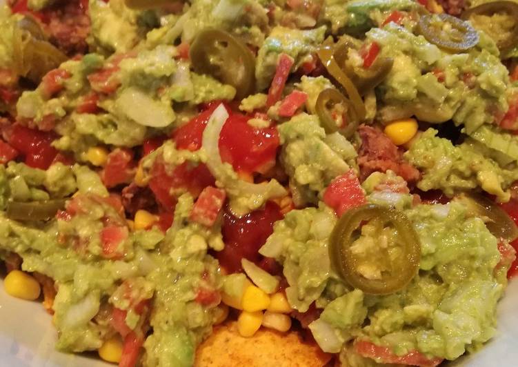 Recipe of Quick Loaded vegan nachos