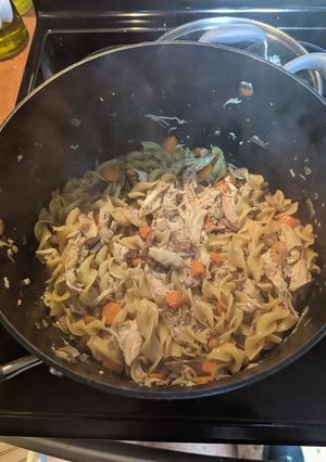 A picture of Daddy's Chicken Noodle Soup.