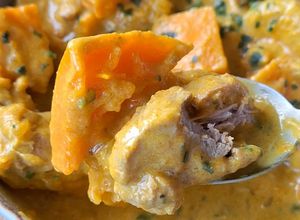 Une photo de Curry de porc potiron et clémentines