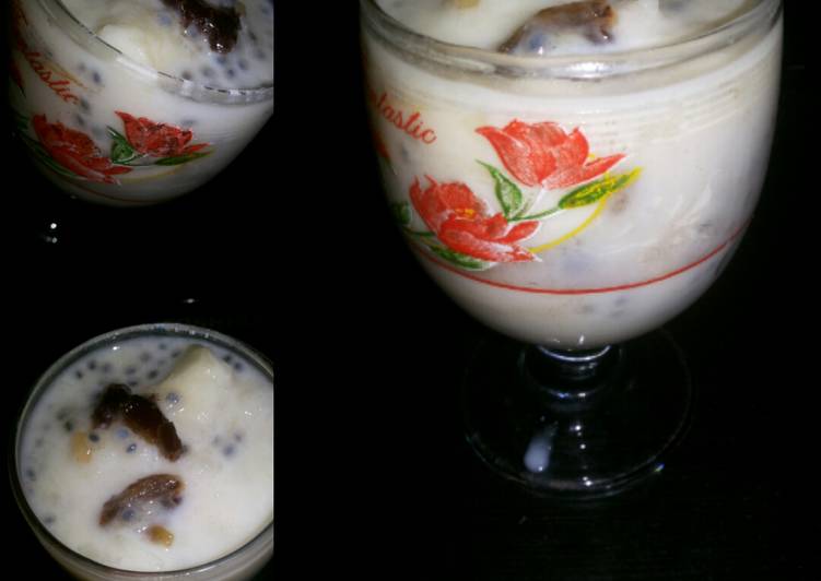 Resep: Untuk Mencoba Di RumahEs blewah kurma selasih