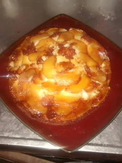 Una foto de Tarta de manzana invertida