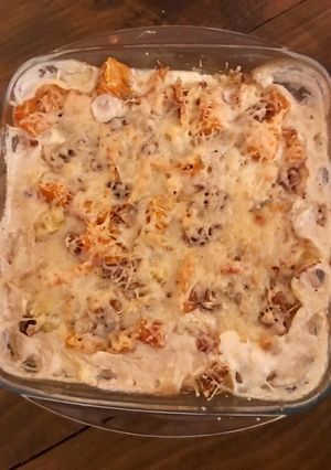 Une photo de Gratin de pommes de terre/butternut