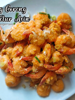 Foto resep Udang goreng saus telur asin