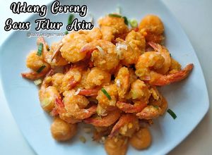 Foto resep Udang goreng saus telur asin