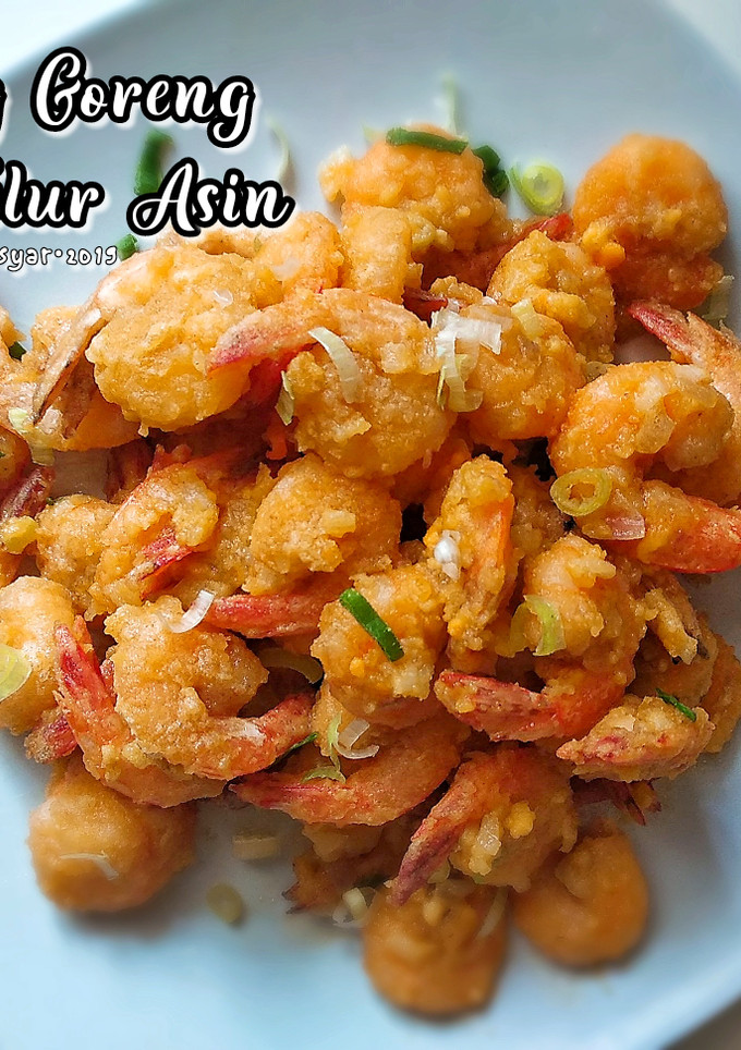 Foto resep Udang goreng saus telur asin