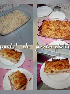 Una foto de Pastel de jamón dulce