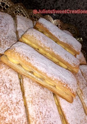 Foto principal de Pastelitos individuales de hojaldre 🍦rellenos de crema pastelera