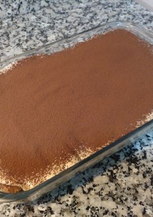 Una foto de Tiramisú tradicional fácil