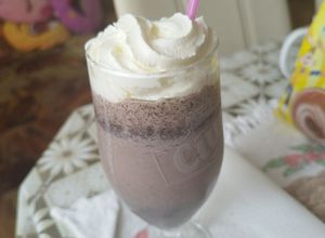 O poză a rețetei Milkshake cu Oreo.