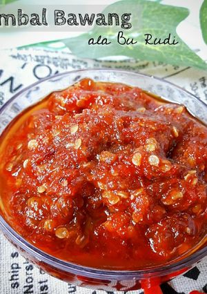 Foto resep SAMBAL BAWANG PEDAS NAMPOL [ala sambal bu rudi]
