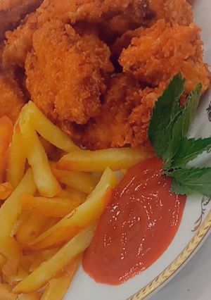 عکسی از دستور فیله مرغ سوخاری 😋😍