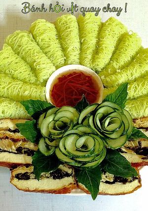 Hình của món Bánh hỏi vịt quay chay!.