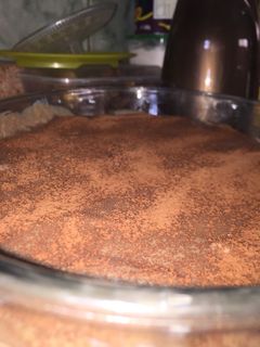 صورة لوصفة صينية الكريم كراميل بالبسكويت