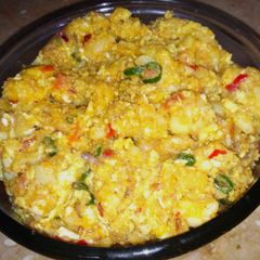 A picture of Alu bhujiya (quick sehri).