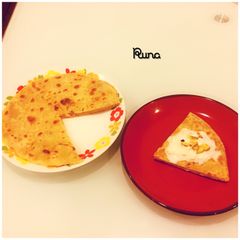 A picture of Burfi Parantha.