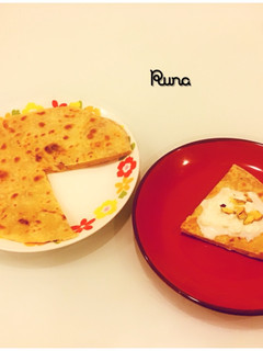 A picture of Burfi Parantha.