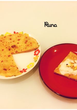 A picture of Burfi Parantha.