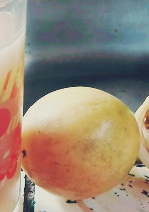Una foto de Colada de avena con maracuyá