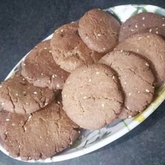 A picture of Til bajra coconut tikki.