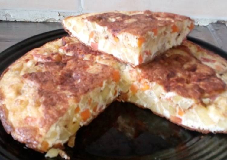 Step-by-Step Guide to Prepare Super Quick Homemade Spanish potato omelette