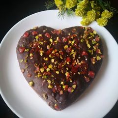 A picture of Banana chocolate cake.